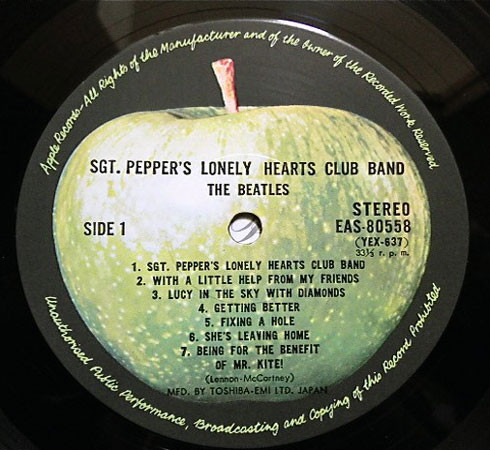 The Beatles - Sgt. Pepper's Lonely Hearts Club Band | Apple Records (EAS 80558) - 3