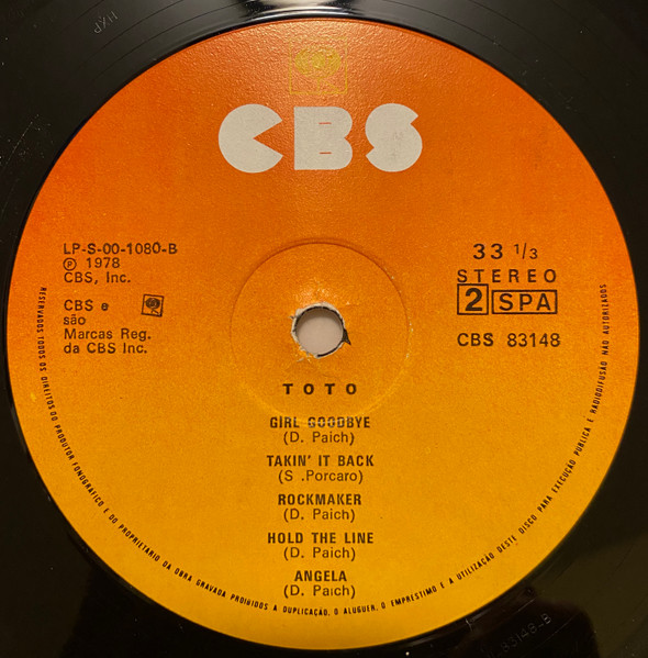 Toto - Toto | CBS (CBS 83148) - 4
