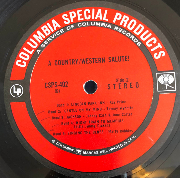 Various - A Country & Western Salute | Columbia Special Products (CSPS 402) - 3