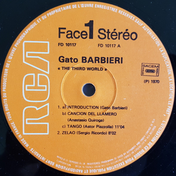 Gato Barbieri - The Third World | RCA (FD 10117) - 3 Gato Barbieri - The Third World | RCA (FD 10117) - 3
