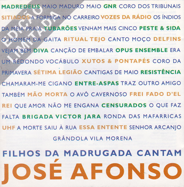 Various - Filhos Da Madrugada Cantam José Afonso | RCA (74321220561 2) - main Various - Filhos Da Madrugada Cantam José Afonso | RCA (74321220561 2) - main