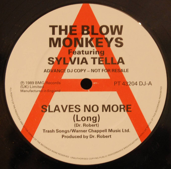 The Blow Monkeys Featuring Sylvia Tella - Slaves No More (Remix) | RCA (PT 43204 DJ) - main