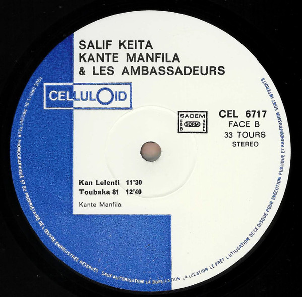 Salif Keita , Kante Manfila Et Les Ambassadeurs Internationaux - Tounkan | Celluloid (CEL 6717) - 4