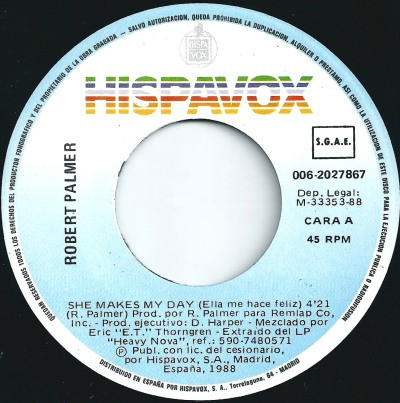 Robert Palmer - She Makes My Day | EMI (006 20 2786 7) - 3