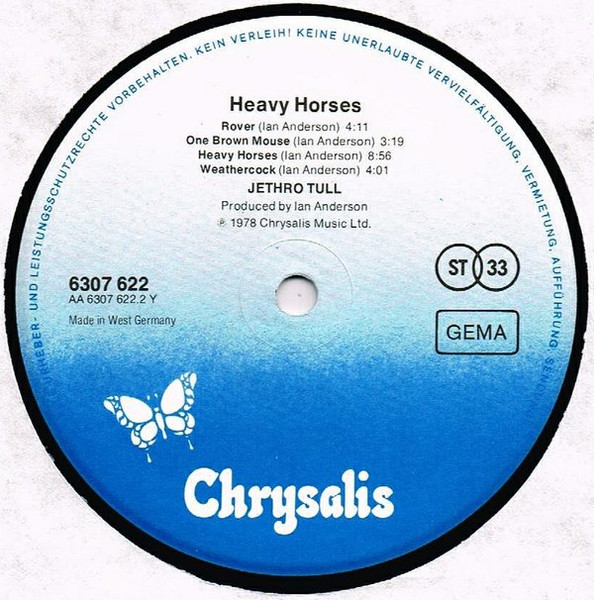 Jethro Tull - Heavy Horses | Chrysalis (6307 622) - 4 Jethro Tull - Heavy Horses | Chrysalis (6307 622) - 4