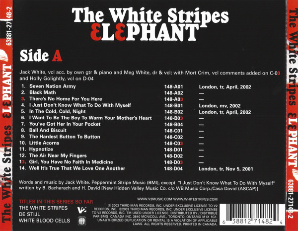 The White Stripes - Elephant | V2 (63881-27148-2) - 2 The White Stripes - Elephant | V2 (63881-27148-2) - 2