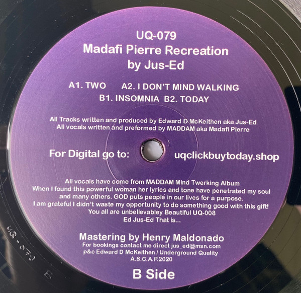 Jus-Ed - Madafi Pierre Recreation | Underground Quality (UQ-079)