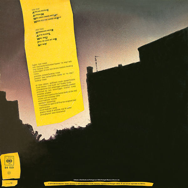 Nina Hagen Band - Unbehagen | CBS (84159) - 2
