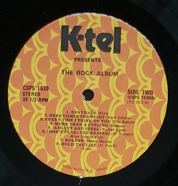 Various - The Rock Album | K-Tel (TC 261) - 4 Various - The Rock Album | K-Tel (TC 261) - 4
