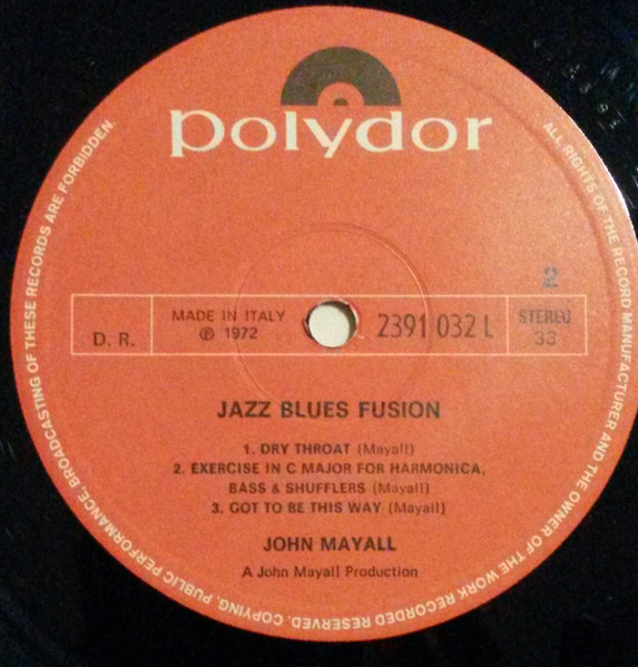 John Mayall - Jazz Blues Fusion | Polydor (2391 032 L) - 4 John Mayall - Jazz Blues Fusion | Polydor (2391 032 L) - 4