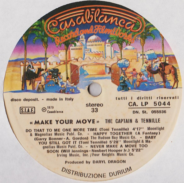 Captain And Tennille - Make Your Move | Casablanca (CALP 5044) - 3 Captain And Tennille - Make Your Move | Casablanca (CALP 5044) - 3