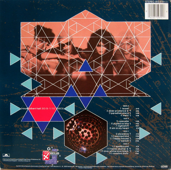 Siouxsie & The Banshees - Nocturne | Wonderland (815 979-1) - 3