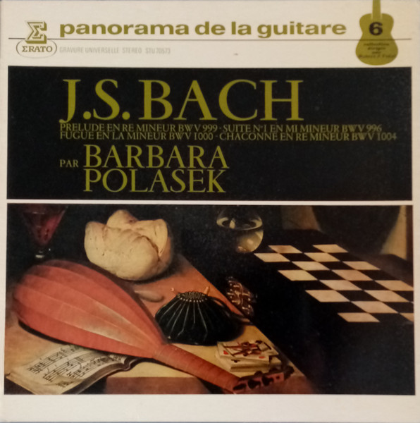 Johann Sebastian Bach - Barbara Polasek - Prélude BWV 999, Suite No.1 BWV 996, Fugue BWV 1000, Chaconne BWV 1004 | Erato (STU 70573) - main