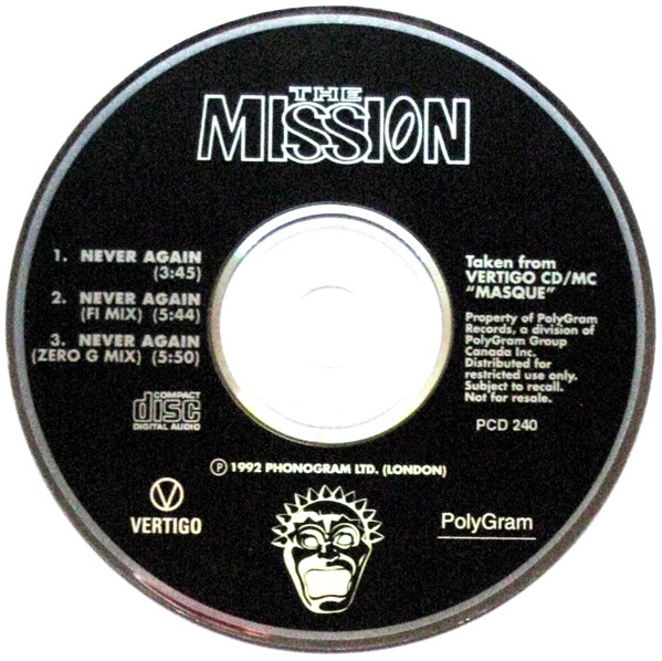 The Mission - Never Again | Vertigo (PCD 240) - 3