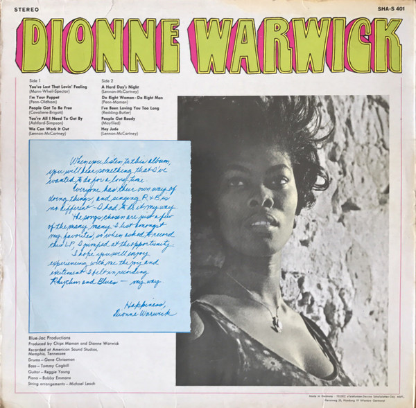 Dionne Warwick - Soulful | Scepter Records (SHA-S 401) - 2