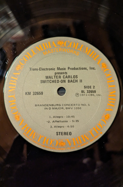 Walter Carlos - Switched-On Bach II | Columbia Masterworks (KM 32659) - 4