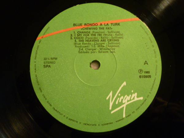 Blue Rondo À La Turk - Chewing The Fat | Virgin (610905) - 2