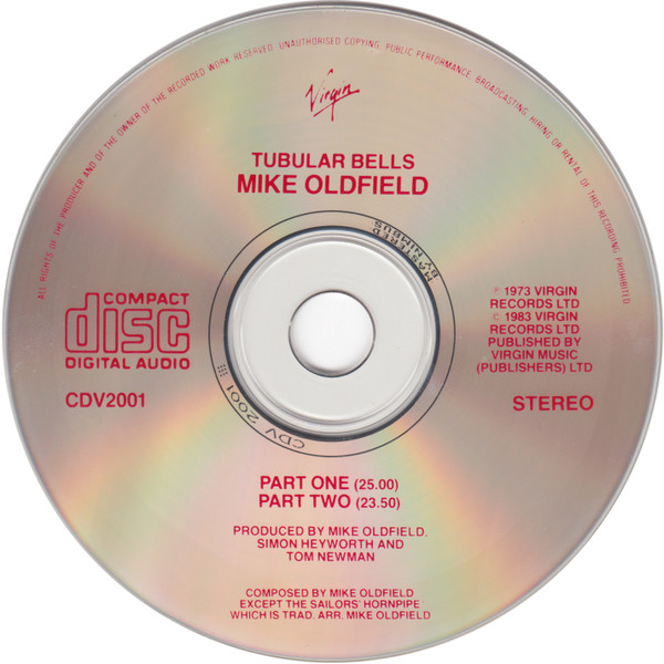 Mike Oldfield - Tubular Bells | Virgin (CDV2001) - 3
