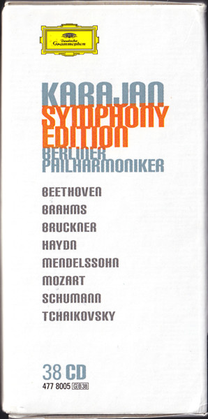 Herbert von Karajan , Berliner Philharmoniker - Symphony Edition 38xCD Boxset | Deutsche Grammophon (477 8005) - main Herbert von Karajan , Berliner Philharmoniker - Symphony Edition 38xCD Boxset | Deutsche Grammophon (477 8005) - main