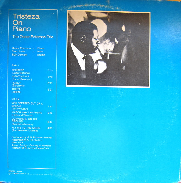 The Oscar Peterson Trio - Tristeza On Piano | MPS Records (20734) - 4 The Oscar Peterson Trio - Tristeza On Piano | MPS Records (20734) - 4