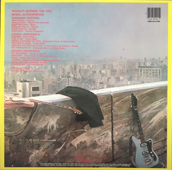 Blondie - Autoamerican [Vinyl] | Chrysalis (CHE 501290) - 2