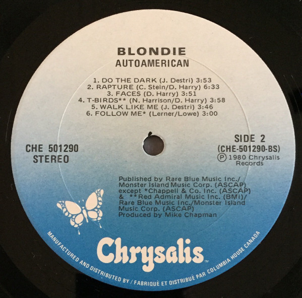Blondie - Autoamerican [Vinyl] | Chrysalis (CHE 501290) - 4