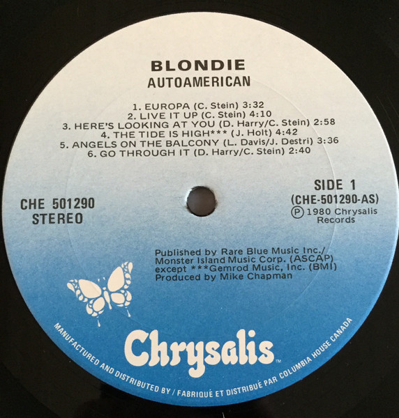 Blondie - Autoamerican [Vinyl] | Chrysalis (CHE 501290) - 3
