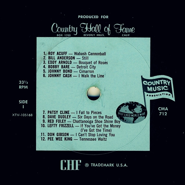 Various - Famous Original Hits By 25 Great Country Music Artists | Country Music Association (CMA 712) - 3 Various - Famous Original Hits By 25 Great Country Music Artists | Country Music Association (CMA 712) - 3