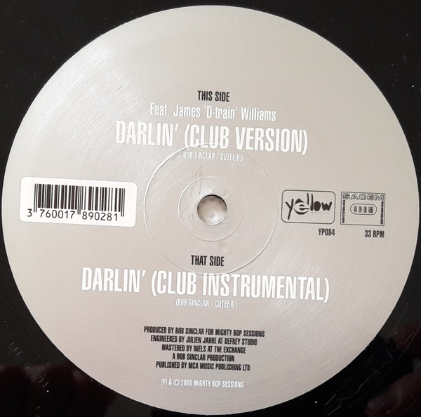 Bob Sinclar - Darlin' | Yellow Productions (YP 084) - 3