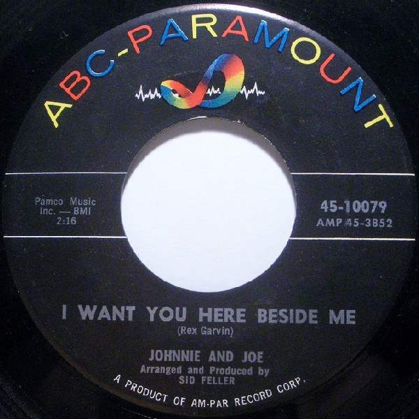 Johnnie & Joe - I Adore You | ABC-Paramount (45-10079) - 2 Johnnie & Joe - I Adore You | ABC-Paramount (45-10079) - 2
