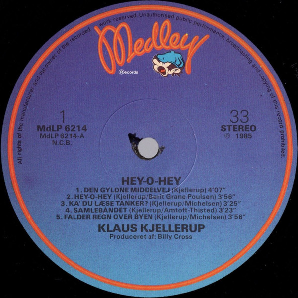 Klaus Kjellerup - Hey-O-Hey | Medley Records (MdLP 6214) - 3