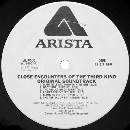 John Williams - Close Encounters Of The Third Kind (Original Motion Picture Soundtrack) | Arista (AL 9500) - 4
