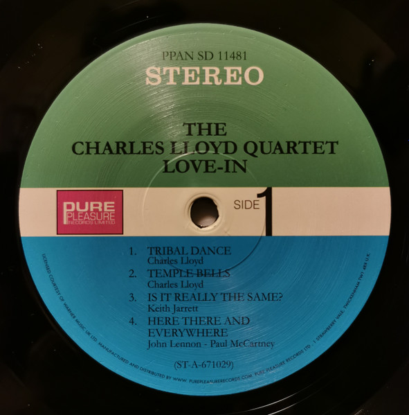 The Charles Lloyd Quartet - Love-In | Pure Pleasure Records Limited (PPAN SD11481) - 3