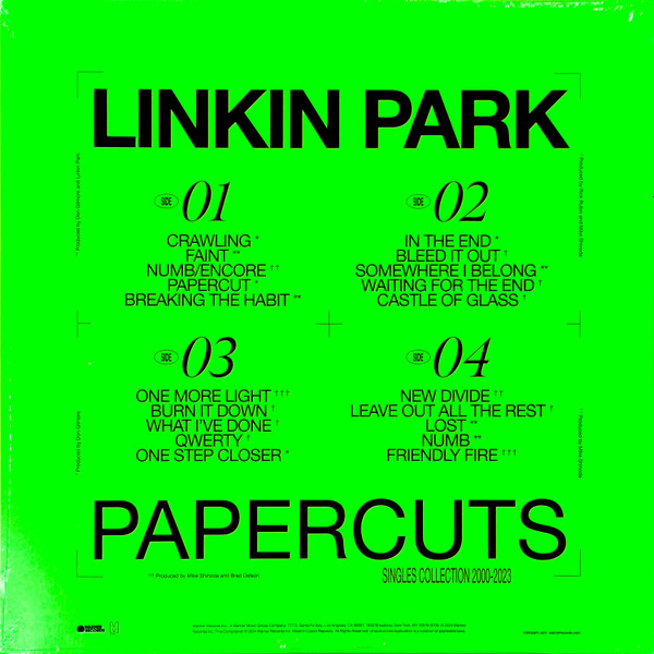Linkin Park - Papercuts | Warner Records (093624846000) - 2