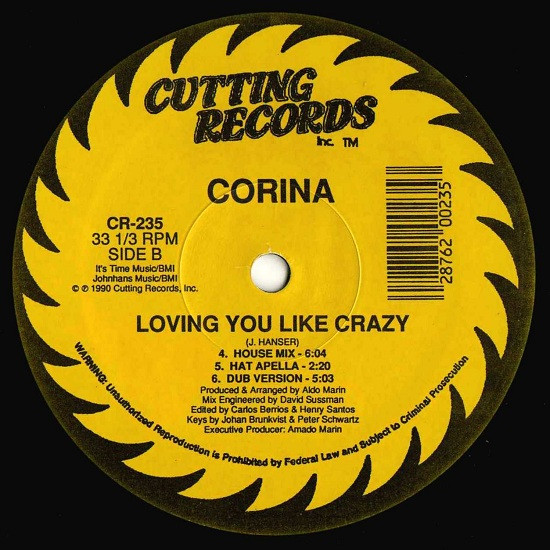 Corina - Loving You Like Crazy | Cutting Records (CR-235) - 3
