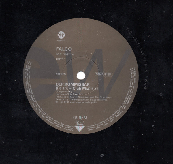 Falco - Der Kommissar | EastWest (9031-76271-0) - 3