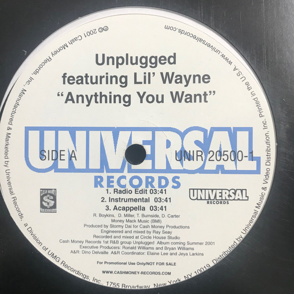 Unplugged - Anything You Want | Universal Records (UNIR 20500-1) - 2