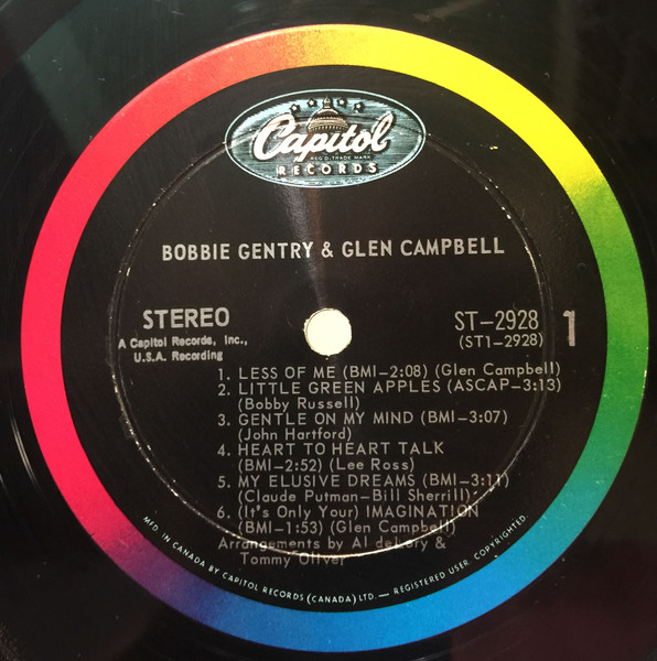 Bobbie Gentry And Glen Campbell - Bobbie Gentry & Glen Campbell | Capitol Records (ST 2928) - 3 Bobbie Gentry And Glen Campbell - Bobbie Gentry & Glen Campbell | Capitol Records (ST 2928) - 3