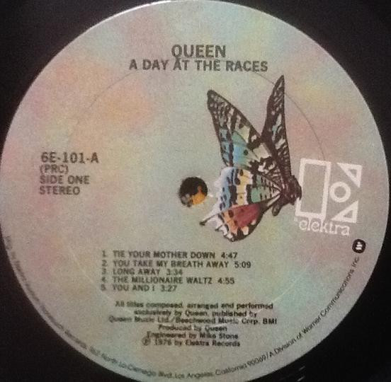 Queen - A Day At The Races | Elektra (6E-101) - 4 Queen - A Day At The Races | Elektra (6E-101) - 4