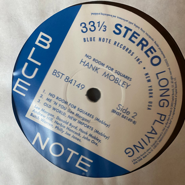 Hank Mobley - No Room For Squares (Blue Note Classic Vinyl Series) [Vinyl] | Blue Note (5524252) - 3