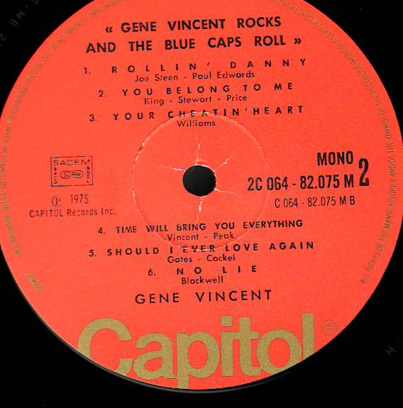 Gene Vincent - Gene Vincent Rocks! And The Blue Caps Roll | Capitol Records (2C 064 - 82075) - 3