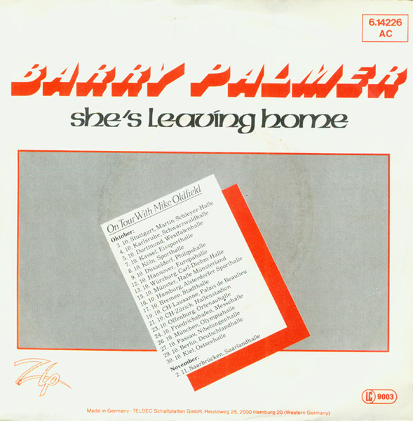 Barry Palmer - She's Leaving Home | Zip (6.14 226)