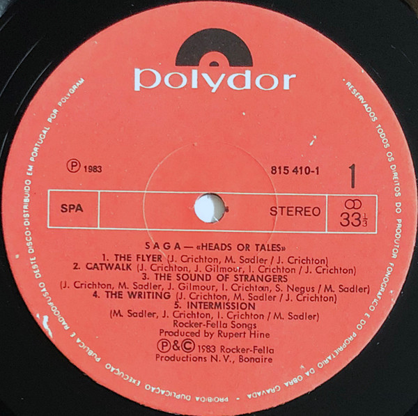 Saga - Heads Or Tales | Polydor (815 410-1) - 2