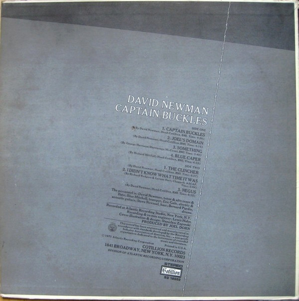 David "Fathead" Newman - Captain Buckles | Cotillion (SD 18002) - 2