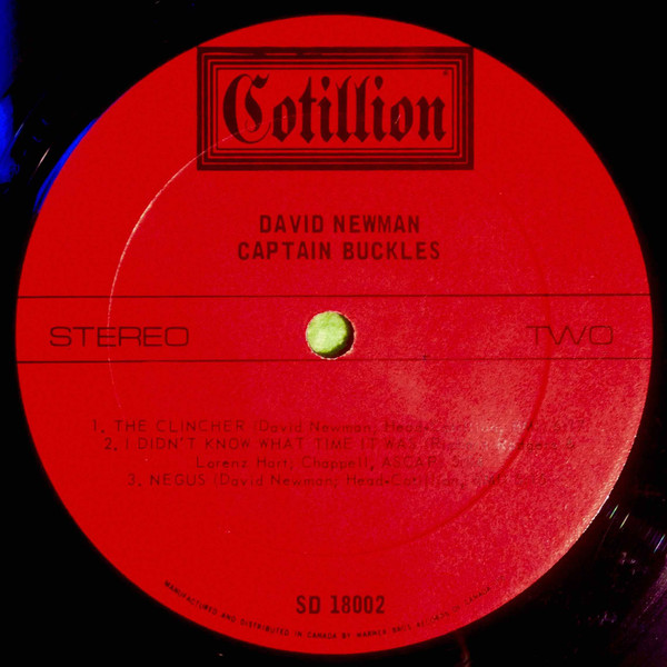 David "Fathead" Newman - Captain Buckles | Cotillion (SD 18002) - 3