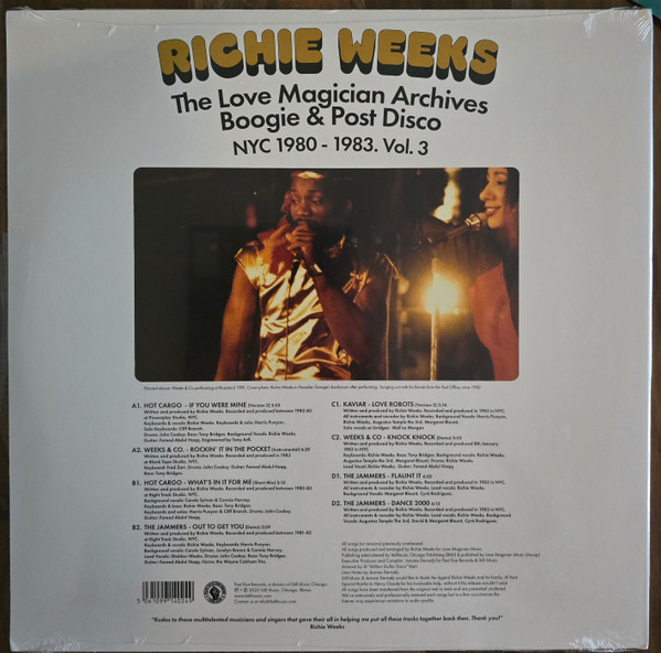 Richie Weeks - The Love Magician Archives. Boogie & Post Disco. NYC 1980 - 1983. Vol 3 | Past Due (PASTDUEDLP020) - 2 Richie Weeks - The Love Magician Archives. Boogie & Post Disco. NYC 1980 - 1983. Vol 3 | Past Due (PASTDUEDLP020) - 2