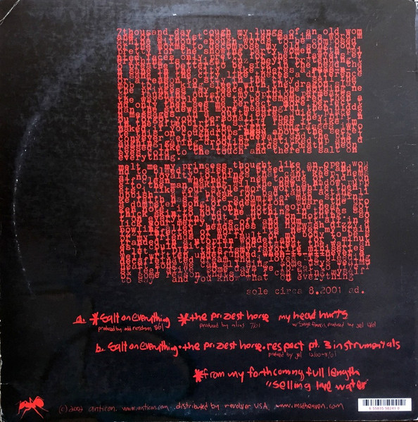 Sole - Salt On Everything | Anticon (abr0024) - 2