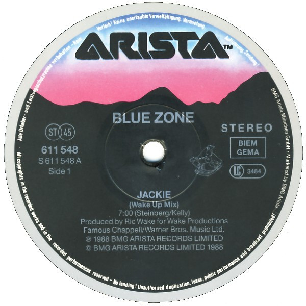 Blue Zone - Jackie | Arista (611 548) - main