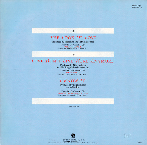 Madonna - The Look Of Love | Sire (920 836-0) - 2