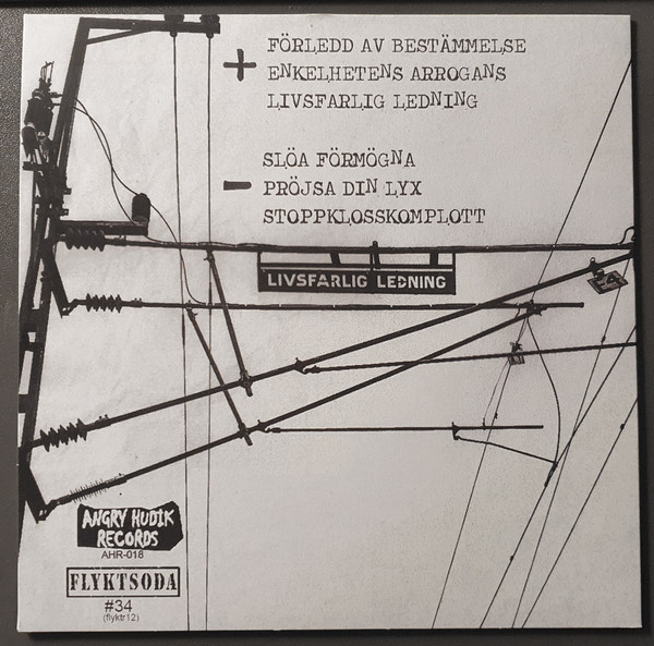 Gefyr - Livsfarlig Ledning 7" | Angry Hudik Records (AHR-018) - 2